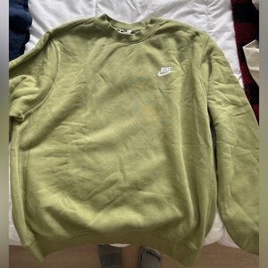 Green Nike crew neck